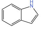 fórmula estructural del indol